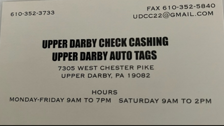 Upper Darby Cash and Checking